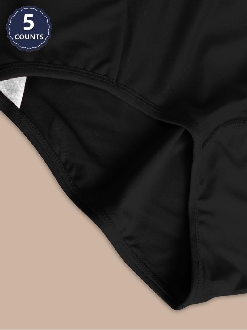 Women's Letter Print Waist Briefs, Fitted Panties, Casual Tight Fit Soft Comfy Breathable Panty for Daily Wear, Ladies Underwear for All Seasons