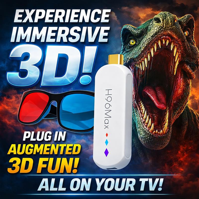 Android 14 TV Stick 4K UHD H96MAX TV Box | 5-Core ARM GPU, Dual-Band WiFi, BT, Voice Remote | Supports Netflix Disney+ Streaming Android 14 TV Stick 4K UHD H96MAX TV Box | 5-Core ARM GPU, Dual-Band WiFi, BT, Voice Remote | Supports Netflix Disney+ Streaming