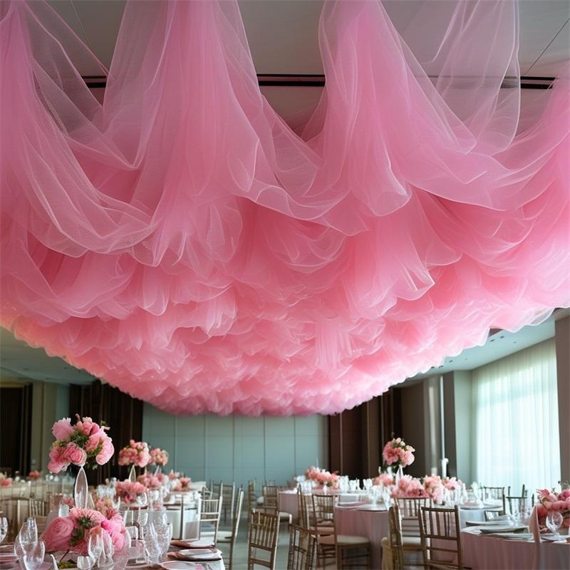 Netting Roll, Christmas Theme Decoration Mesh, Wedding Season Multi-Functional Decor, Valentine's Day, Outdoor Photography Backdrop