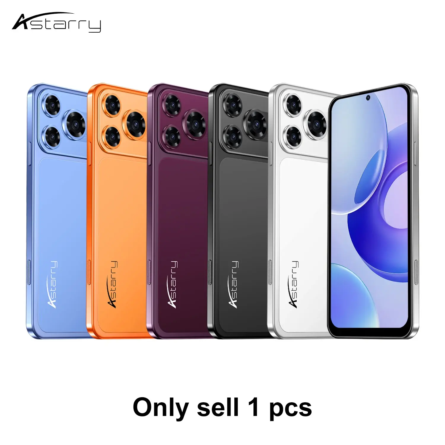 Astarry-18 Pro Max smartphone, 3+32GB ROM, 6.56-inch HD display, one-button camera button function, 3500mAh battery, 4G global unlocking, dual card dual standby, 2+5MP camera pixels, Android 10.0 system, GPS, OTG