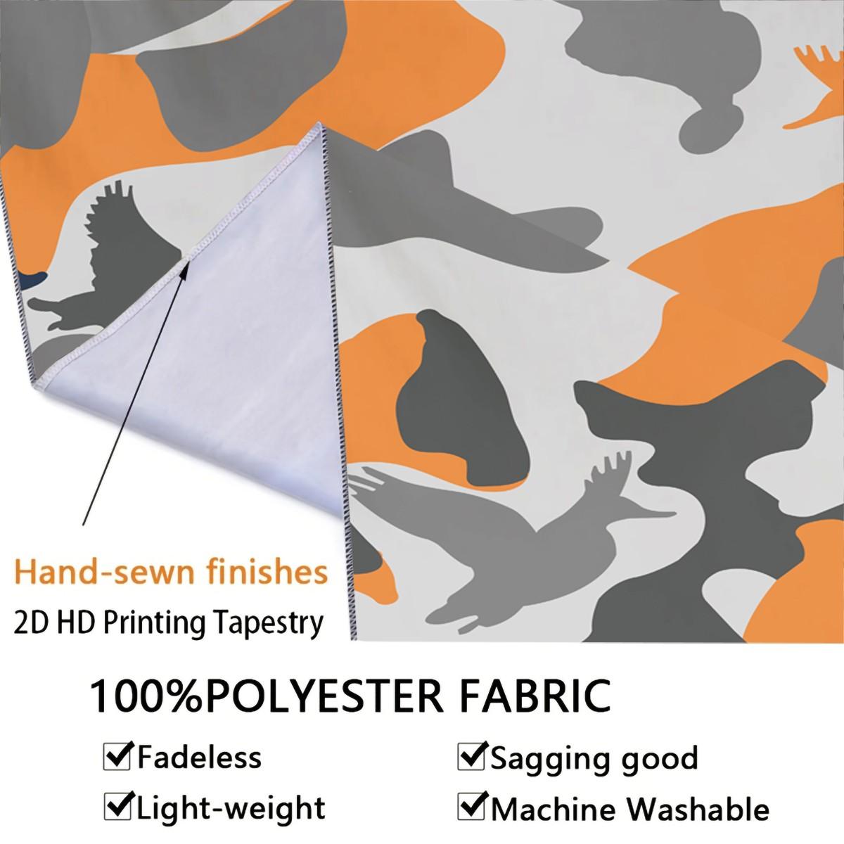 Unique Wild Duck Camo Tapestry, Artistic Digital Printed Wall Hanging, Cozy Multi-Use Wall Blanket for Bedroom & Living Room, Lightweight Decorative Piece, Perfect Housewarming Gift