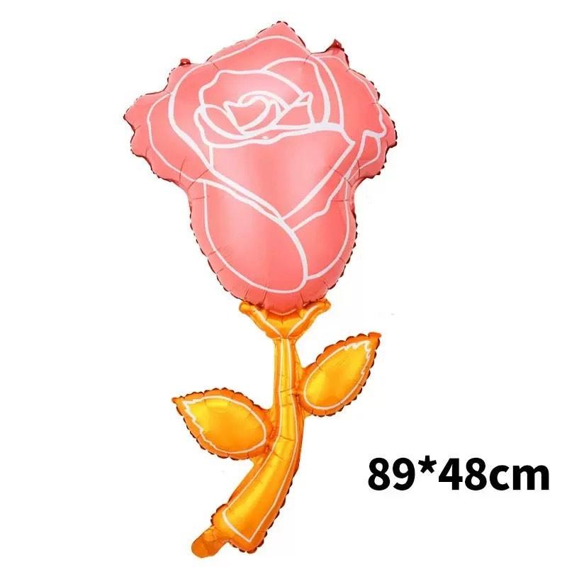 9 Floral Aluminum Foil Balloons for Kids Birthday Party, Outdoor Camping Decor, Wedding Reception, Valentine's Day, Mother's Day, Graduation