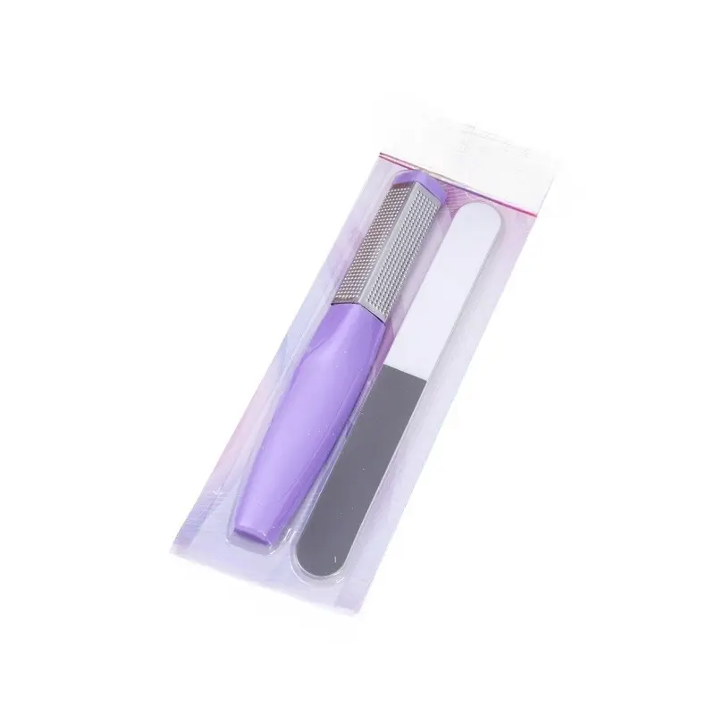 Two-In-One Nail File Set, Dual-Sided Coarse and Fine Grit, Foot Dead Skin Remover, Home and Salon Use, Portable Manicure Beauty Tool Kit