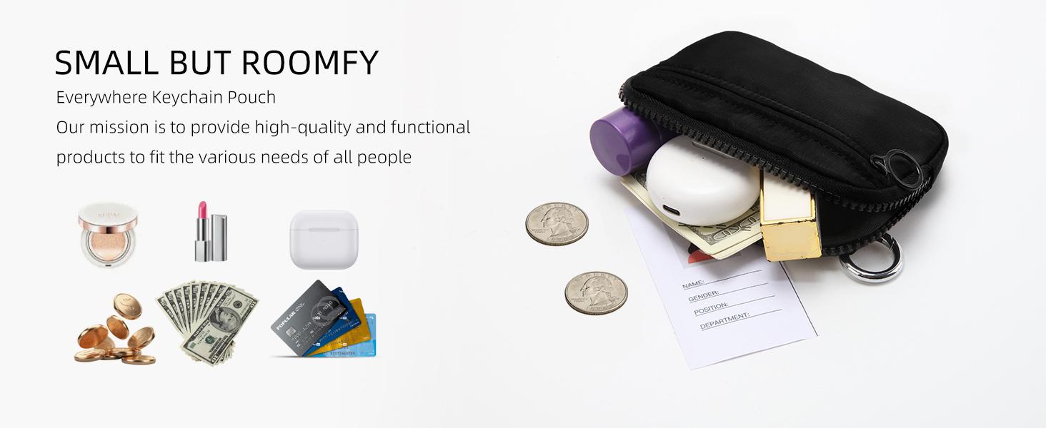 2025 Wristlet Wallets for Women - Strawberry Checkered Nylon, RFID Blocking & Anti-Theft, Compact Christmas Gift Idea