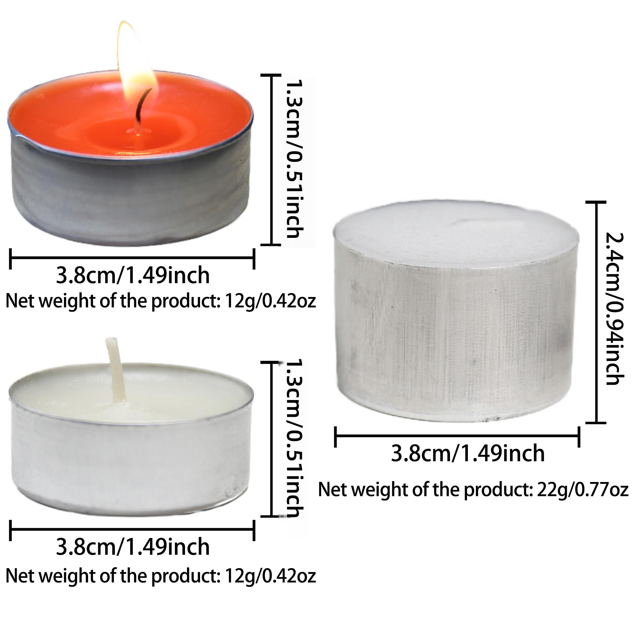 Tea Light Candles, 50pcs (4h Burn Time) / 100pcs (4h Burn Time), Odorless /, Holiday Decoration, Atmosphere Creation, Restaurant Use