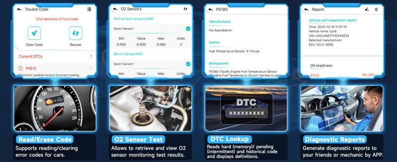 AUTOPHIX-3210 Full OBD2 Scanner, Code Reader, Check BAT Engine, OBD 2, Auto Scan Tools for iPhone, iPad, Android Vehicle