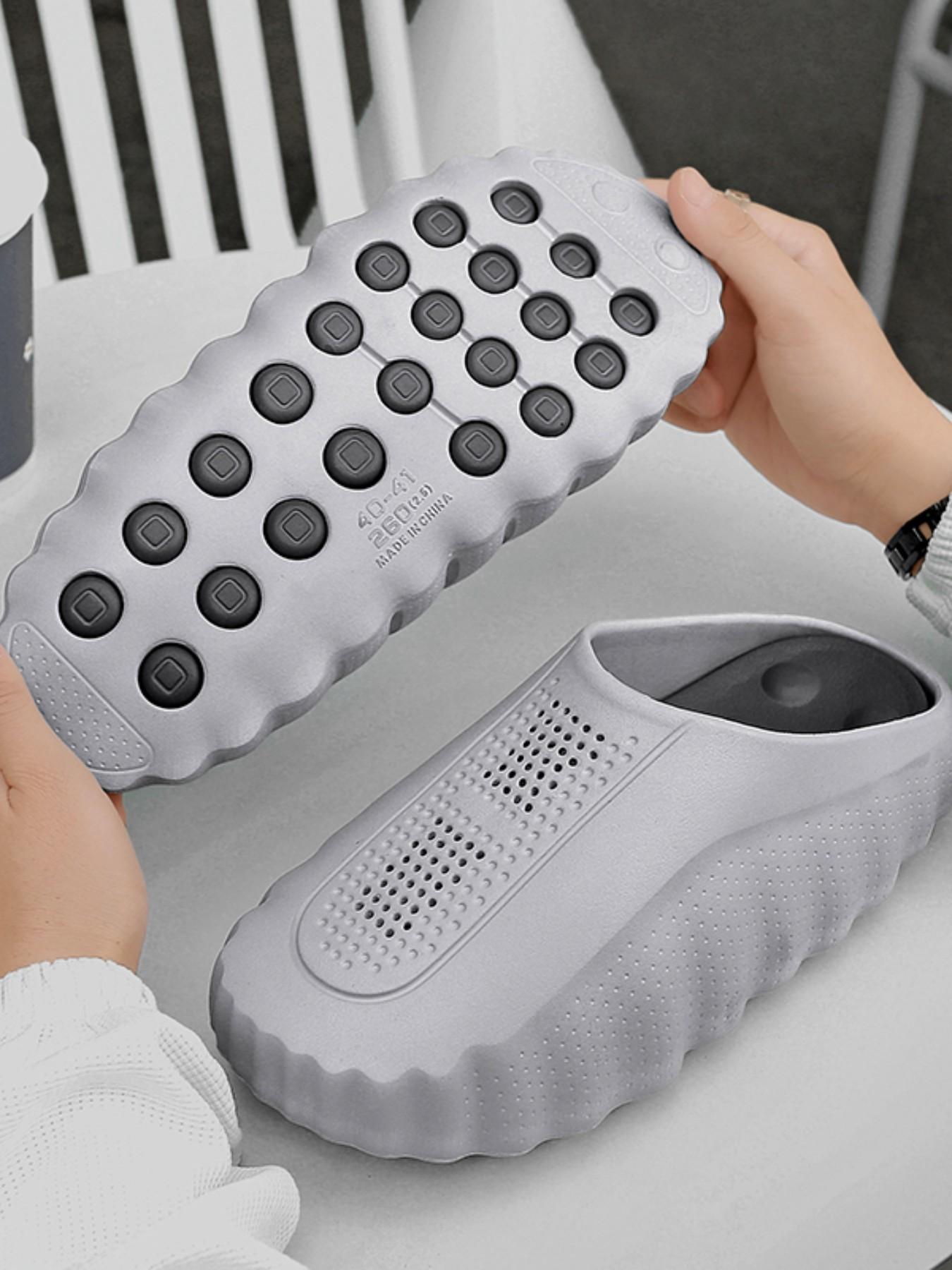 2026 Style Massage Slippers, Couples' Comfortable Soft Outdoor Sports Shoes, Men's Toe-Over Slippers, All Seasons Eva Material