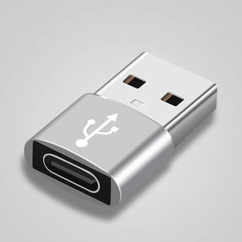 2pcs USB-C Adapter for Charging & Data Transfer, Compatible with Phone, Computer, Camera, OTG Converter Head, Essential Accessories