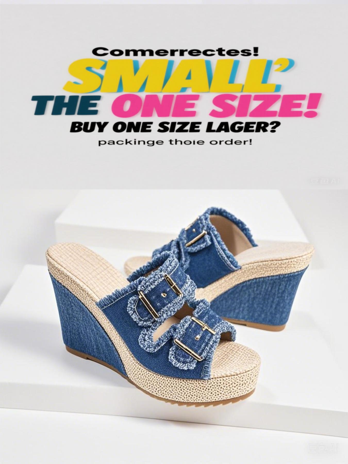 Women's Fashionable Wedge Sandals, Casual Comfortable Platform Sandals for Summer, Bohemian Trending Sandals, Female All-match Shoes for Daily Wear