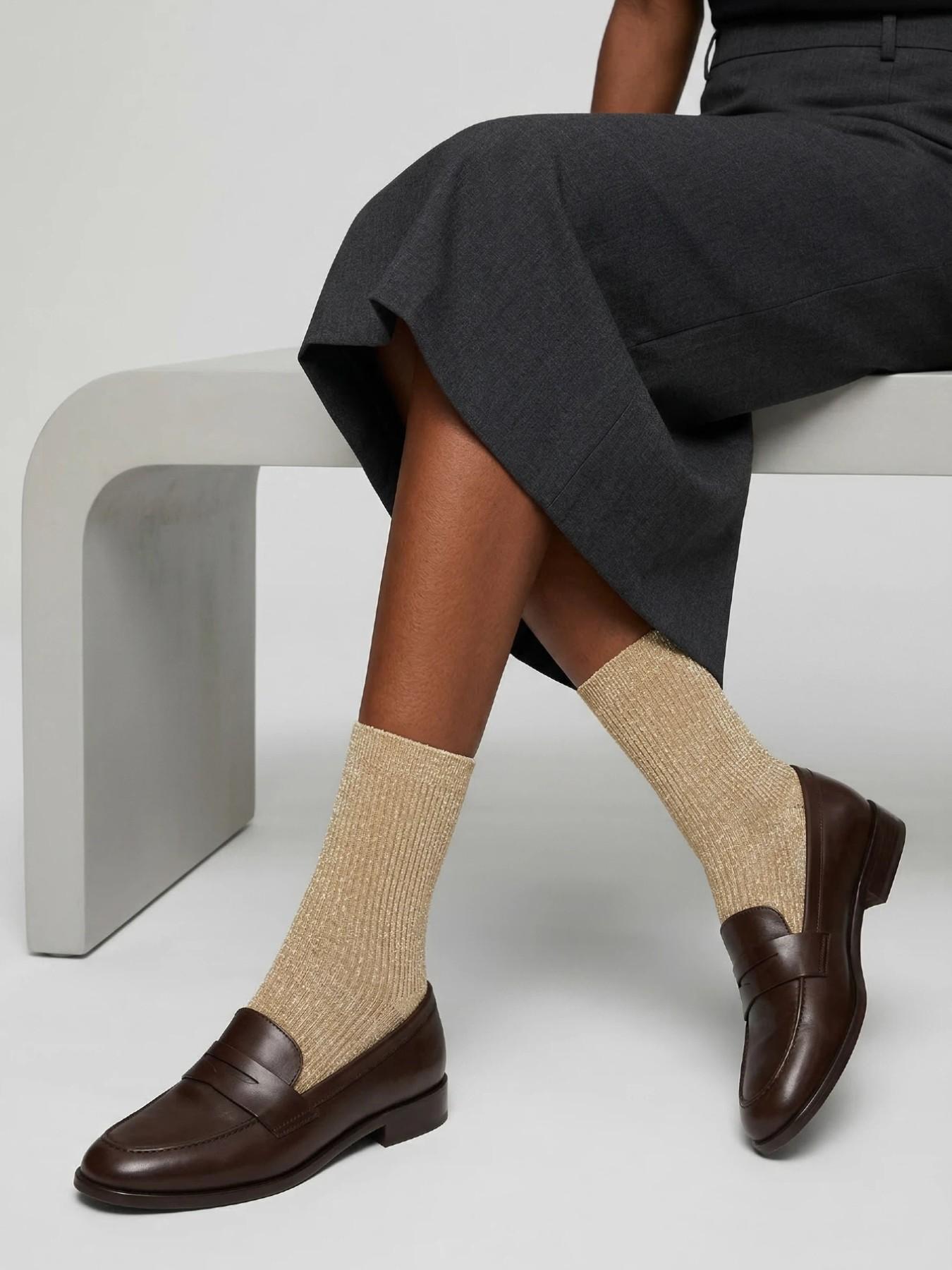 Women's Fashion Mid-Calf Socks, 5 Pairs (random Shipping), Colorful Sparkle Design, All-Season Streetwear Style, Comfortable & Stylish