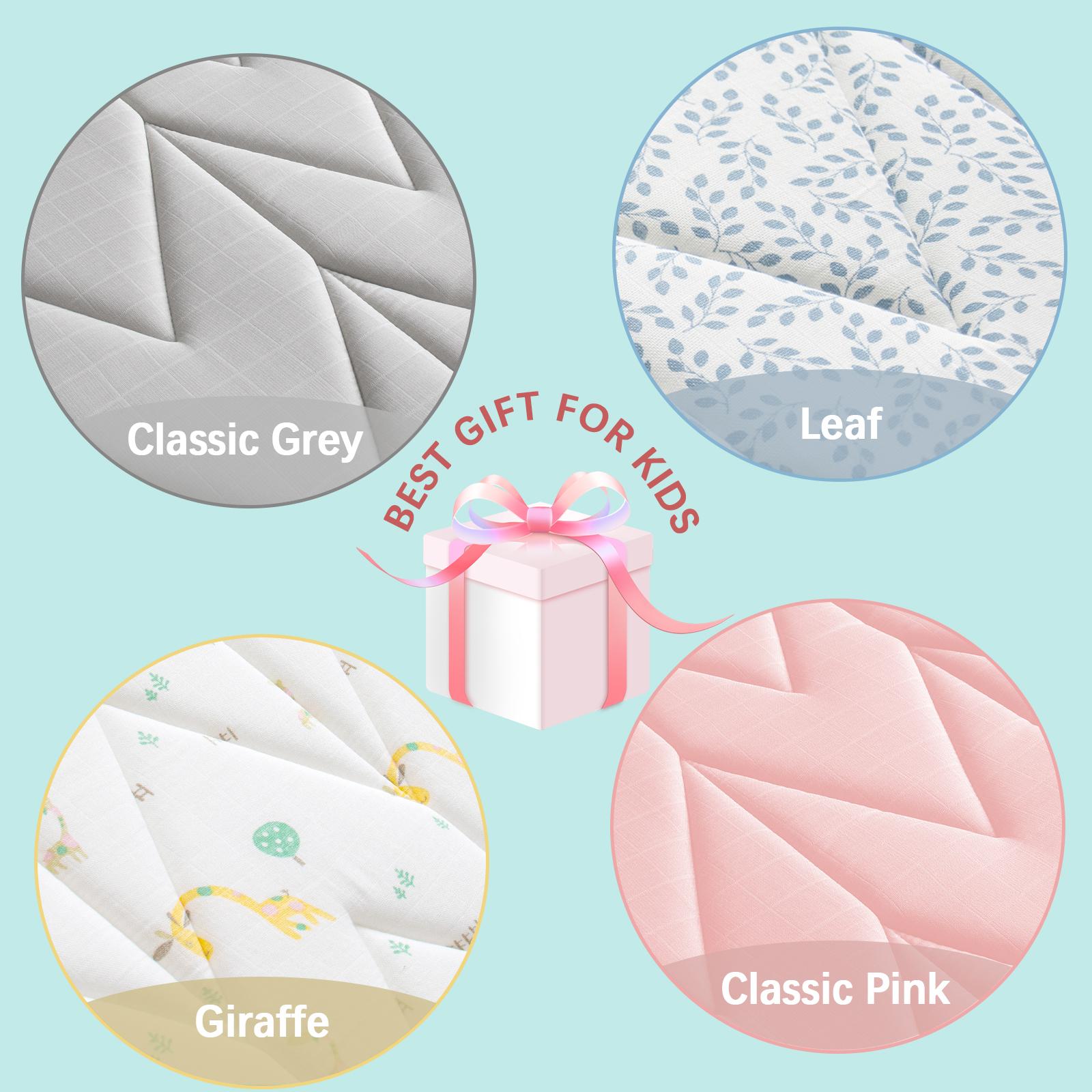 Biloban Cooling Bamboo Muslin Play Mat Playpen Mat - Ultra-Soft Breathable Absorbent Non-slip Large Padded Foam Portable Lightweight Indoor Outdoor Activity Mat Kids Crawling Tummy Time Perfect Nursery Gifts #TiktokShopSpringGlowUp