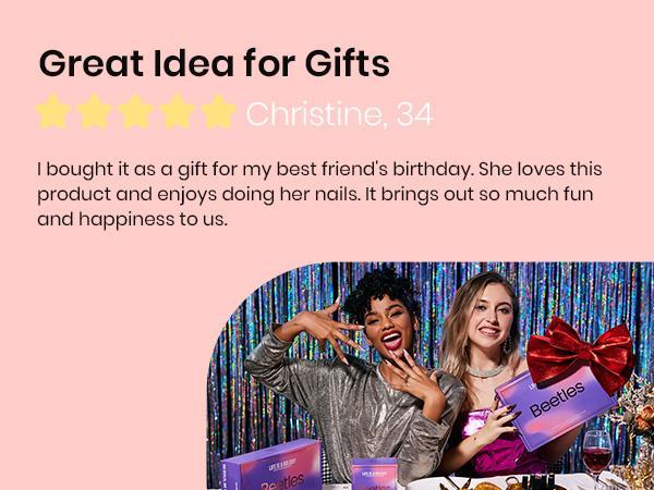 Beetles All-In-One Gel Nail Polish Kit, 32 Colors All Season Colors Gel Nail Polish Kit with UV Light, 3Pcs Base & Top Coats, Cuticle Oil, Nail Decoration & Accessories, Perfect Gift for DIY Nail Lovers