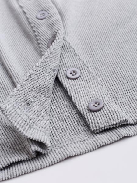 Two-piece Set Women's Solid Button Front Ribbed Crop Top & Elastic Waist Pants, Casual Long Sleeve Outfits for Spring & Fall, Women's Clothes for Daily Wear, Airport Outfit