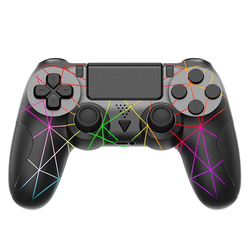 PS4 Wireless Controller,  Edition with Colorful Lightning Attack Design, Vibration Feedback, Six - Axis Gyroscope, Compatible with PS4 Players.