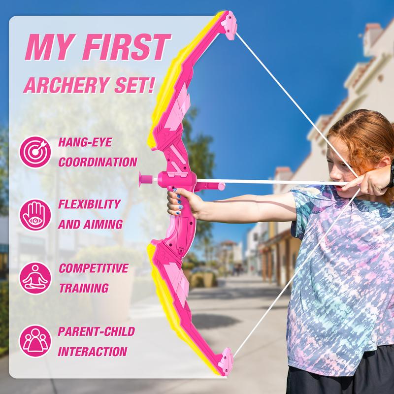 2 Pack Bow and Arrow for Kids, LED Light Up Archery Set with 24 Suction Cup Arrows, 2 Hanging Targets, 6 Score Targets & 2 Quiver,Sport Gifts for Girls,Christmas and Birthday Gifts 2 Pack Bow and Arrow for Kids, LED Light Up Archery Set with 24 Suction Cup Arrows, 2 Hanging Targets, 6 Score Targets & 2 Quiver,Sport Gifts for Girls,Christmas and Birthday Gifts