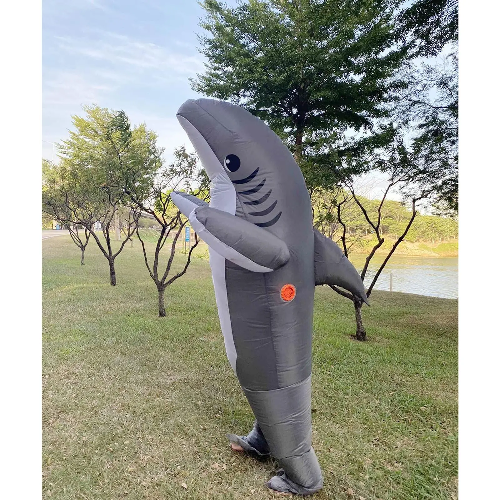Dolphin Shark Inflatable Costume Ocean Cosplay Walking Outfit Halloween Stage Performance Prop
