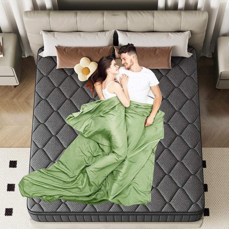 【MYDao】8/10/12/14 Inch Twin, Full, Queen, King Mattress Memory Foam And Spring, Hybrid MattressMedium Firmness, Lumbar Support, For Home Rooms Hotels, Boxed Halloween ChristmasGift Furniture Ergonomic mattress queen size mattress