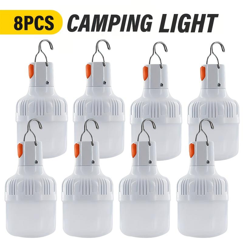 Camping Lantern, USB-Rechargeable Smart Lantern, LED Portable Lantern Night Light, High-Brightness Lighting, with Hook, for Emergency Use, Camping, Fishing, Garden, Street Vending
