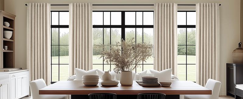 Inovaday 2Pcs Blackout Curtains for Bedroom & Living Room – Rod Pocket & Back Tab, Light Blocking Window Curtains for Apartment, Home