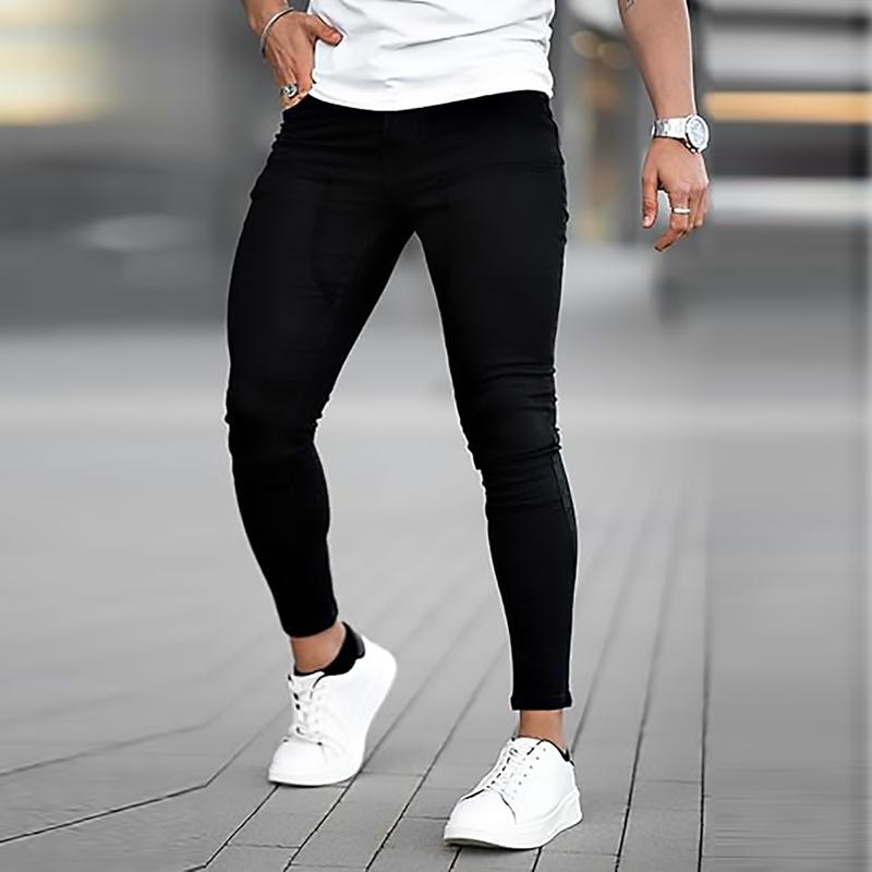 GINGTTO Men's Skinny Jeans Stretch Slim Fit Denim Pants
