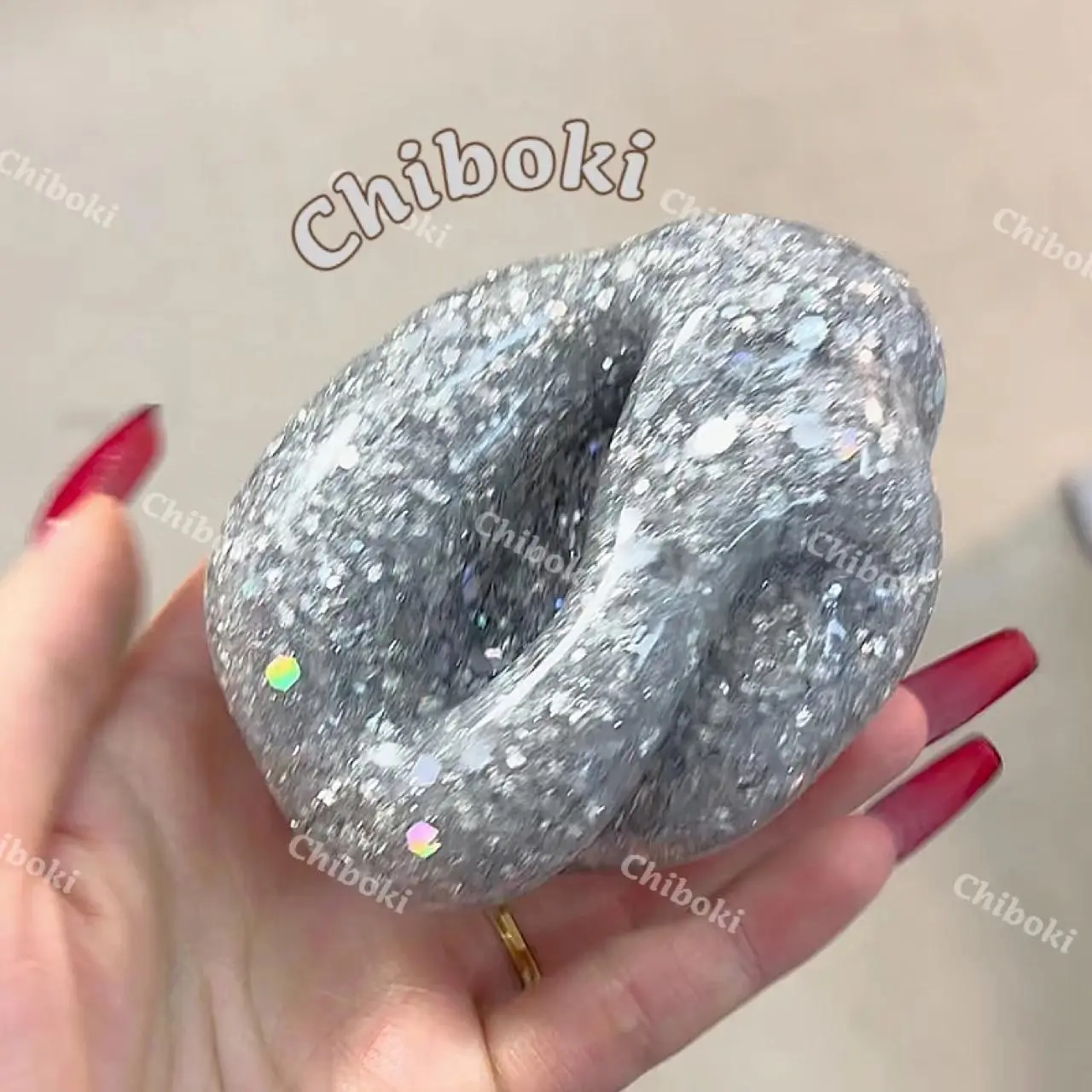 Chiboki Disco Slush Ball Moldable Non-Rebound Limp Handmade Squishy Ball