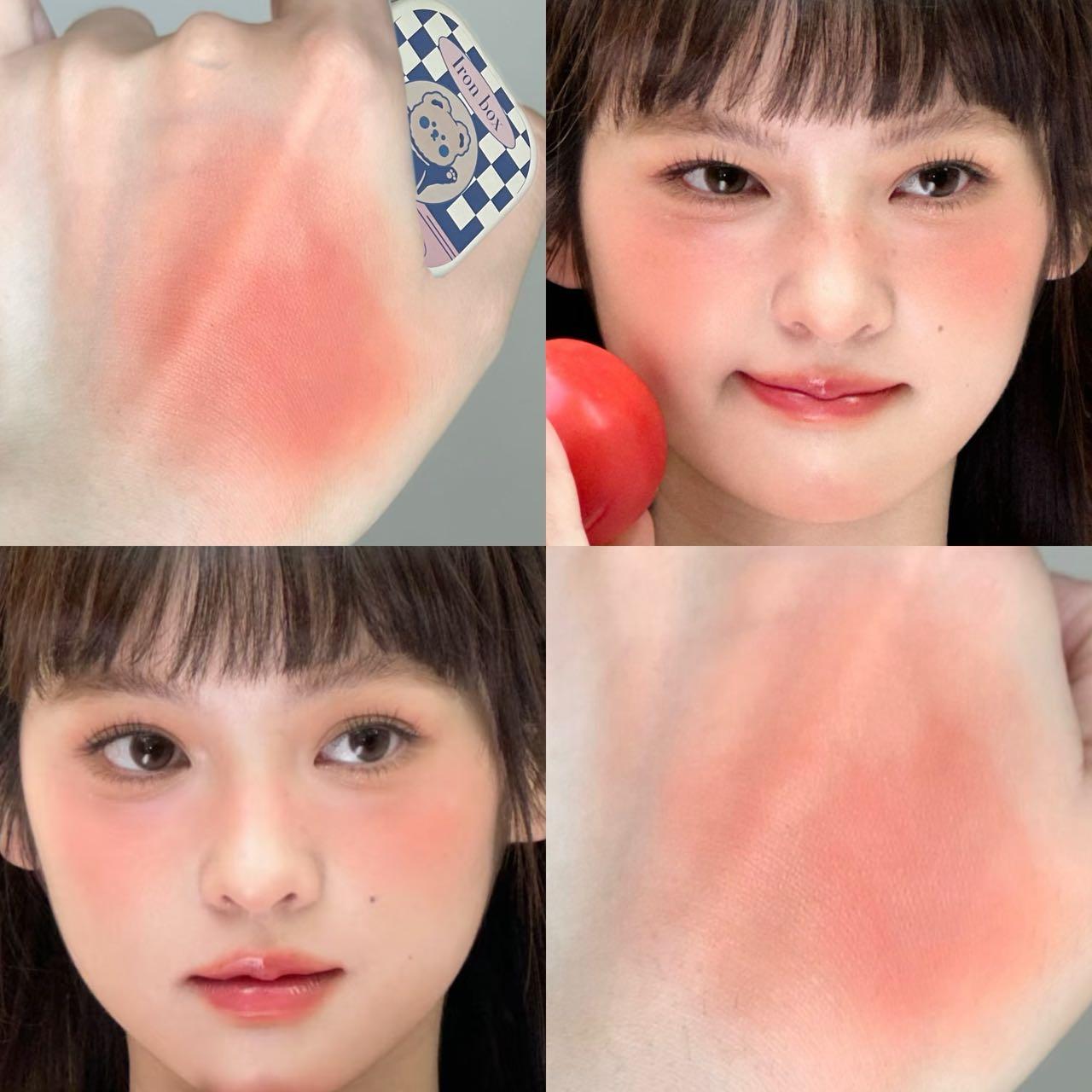 Lightweight Smooth Soft Blush, Matte, 4 Colors Available, Natural Look, Long-Lasting, Waterproof Sweatproof, Ideal Gift, Suitable for All Skin Types