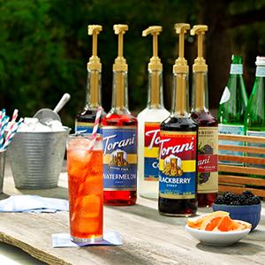 Torani Coffee Syrup, Classic Caramel Flavored Syrup for Drinks, Pump Included, 25.4 Fl Oz