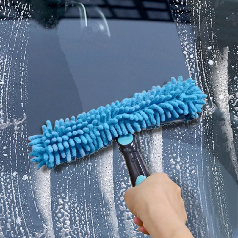 Two-In-One Glass Cleaning Brush, Efficient Window Cleaner Tool, Easy-To-Use Design, Perfect for Home & Office Use, Durable & Effective