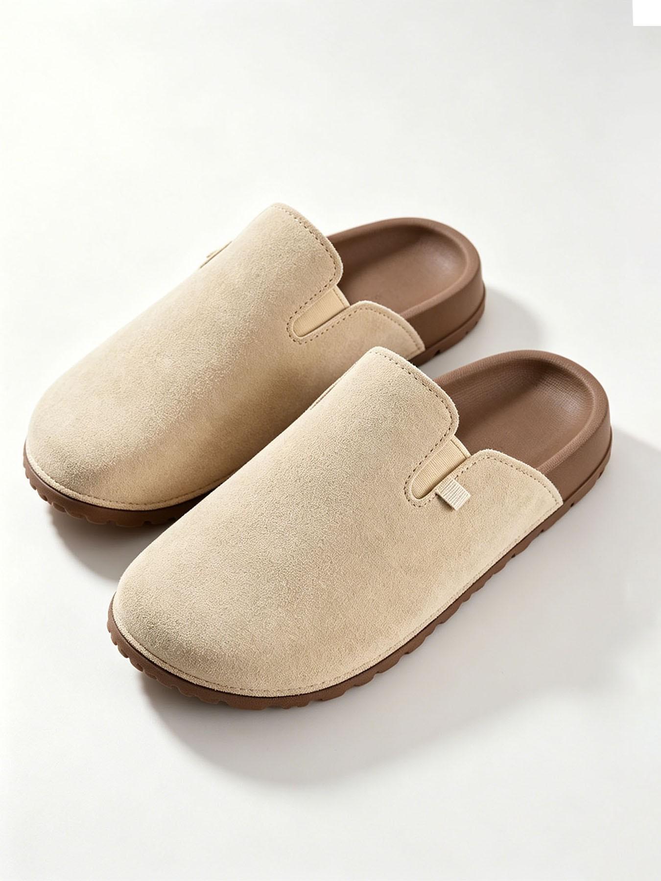 Women's Open Toe Slippers, Summer Slides, Solid Color Eva Flatform, Casual Medium Width, All Seasons, Home & Outdoors, 4 Colors Available