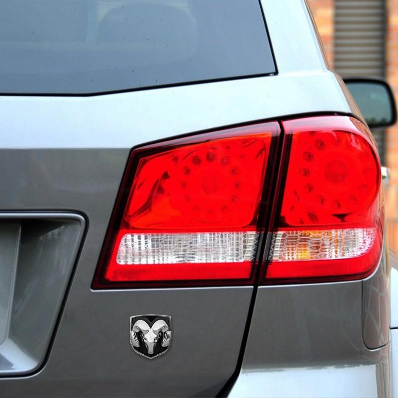 3D Metal Car Sticker RAM Head Emblem Decoration for Dodge RAM Caliber 1500 Caliber Challenger Charger Car Accessories
