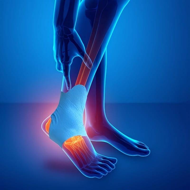 Ankle Support Brace for Men and Women, Adjustable Compression Wrap, Breathable Pre-Cut Design, Ideal for Sports and Fitness, Polyester Material