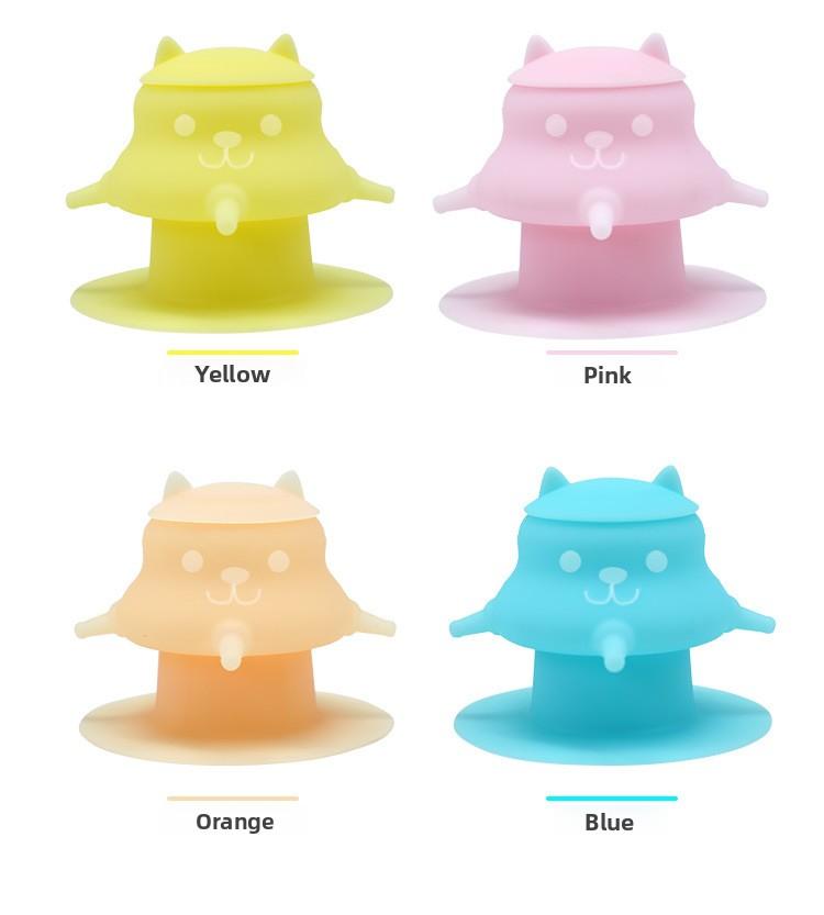 Pet Bionic Milk Feeder with 4 Soft Nipples, Silicone Suction Cup Anti-Tip Design, Feeding Supplies for Kittens Puppies Rabbits & Small Newborn Pets