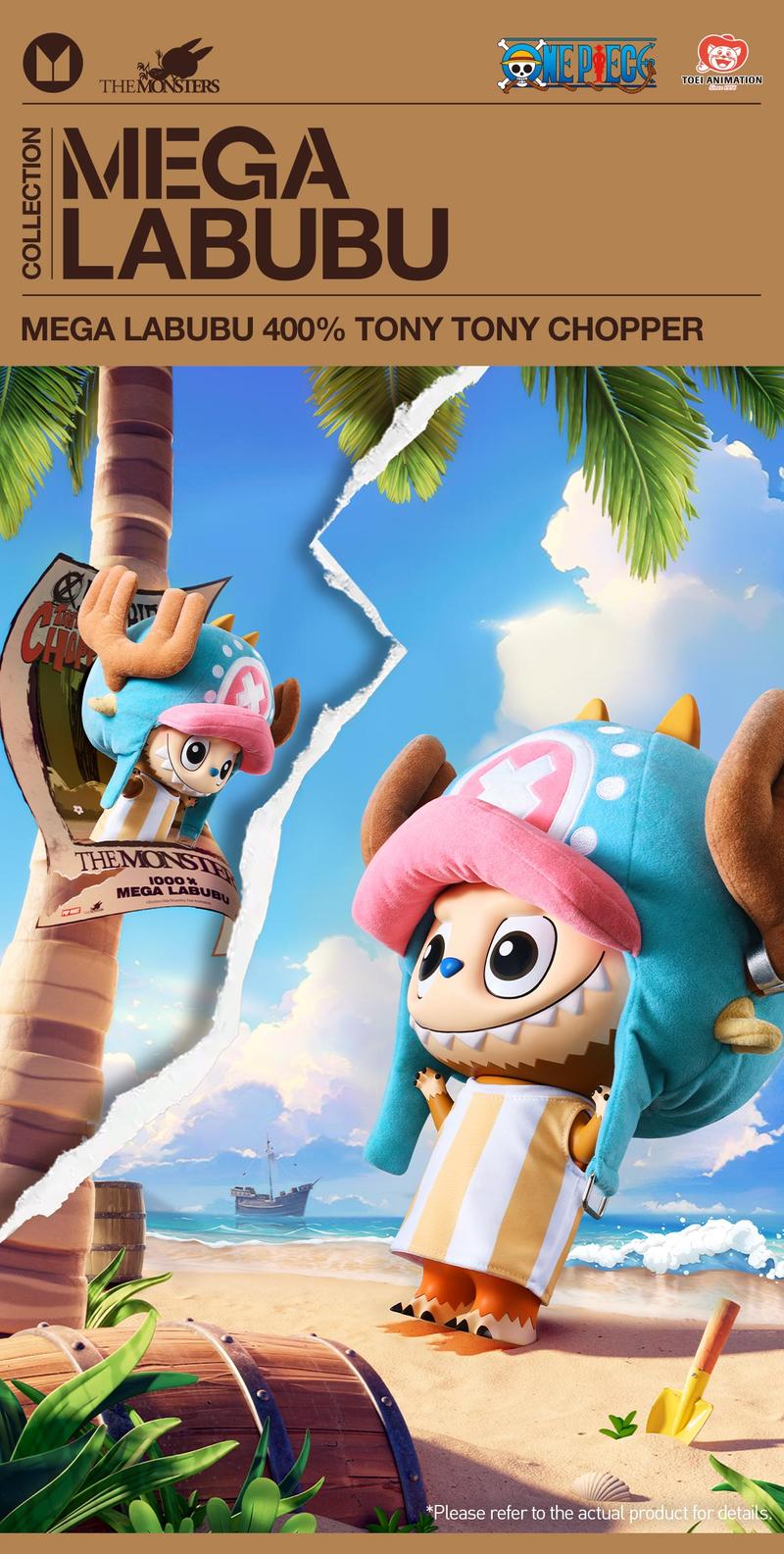 POP MART MEGA LABUBU 400% TONY TONY CHOPPER