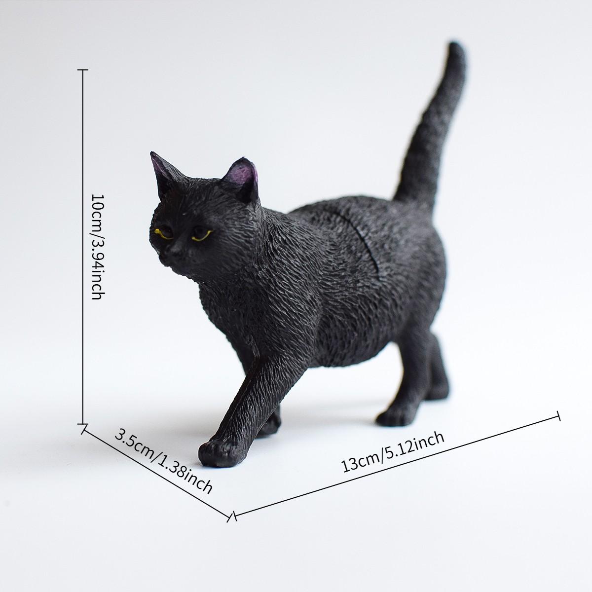 2 PVC Cat Models, and Cow Cats, Lucky Symbol, and Aesthetics, Pet House Decor, Desk Ornament, Gift for Birthdays, Weddings, Holidays