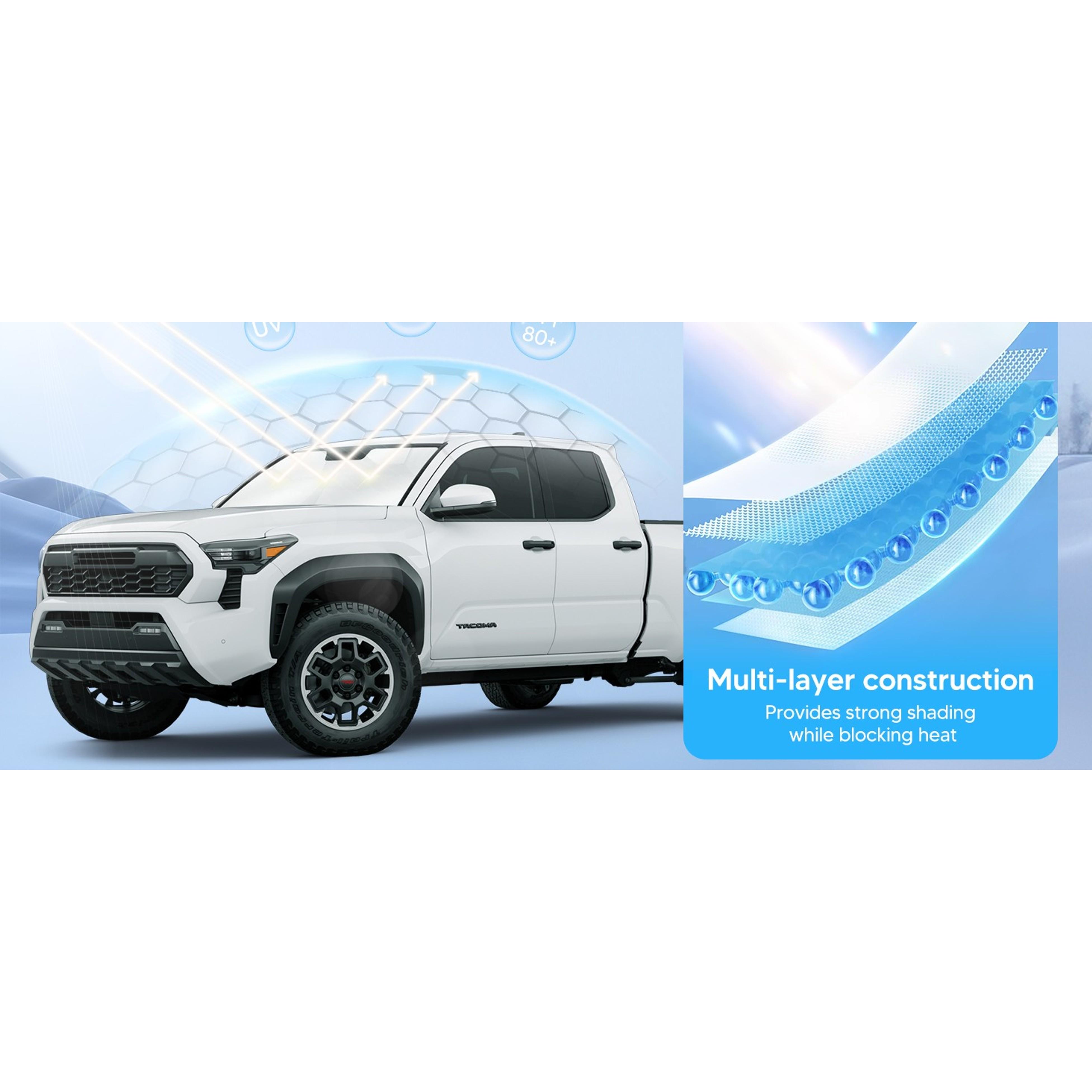 Windshield Sun Shade for 2014-2020 Nissan Rogue Accessories (NOT for Rogue Sport & 2021 Rogue 3rd Gen. T33) Sunshade Foldable Window Sun Protector Block UV Rays Keep Car Cooler