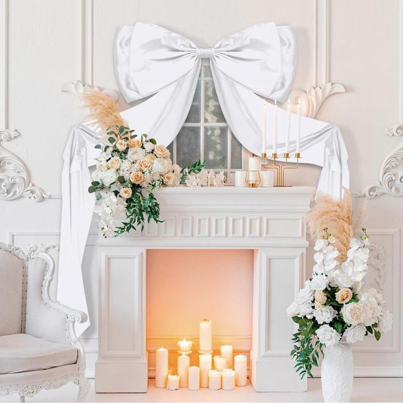 Large Bow Decorations, Giant Wall Bows, Room Background Decor, Big Ribbon Bows, Party Decoration Supplies, Perfect for Girls' Parties, Birthdays, Weddings, Halloween, Christmas