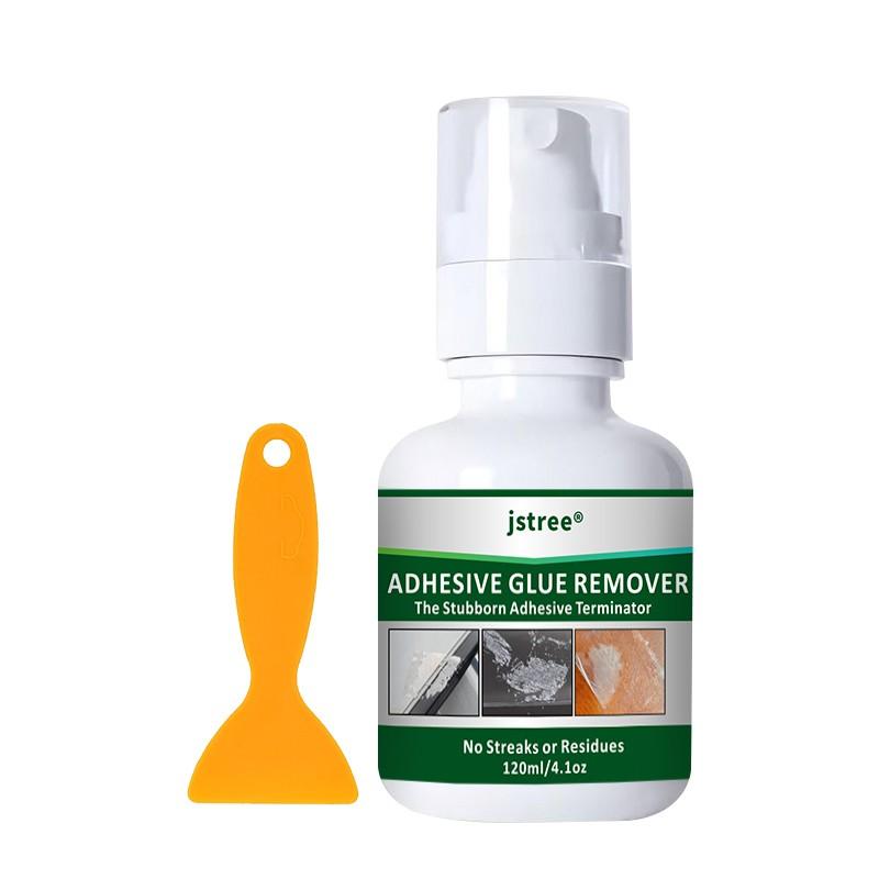Jstree Powerful Adhesive Remover, Removes Unwanted Stickers & Double-Sided Tape Residue, 120ML Cleaning Solution, Effective De-Glue Agent