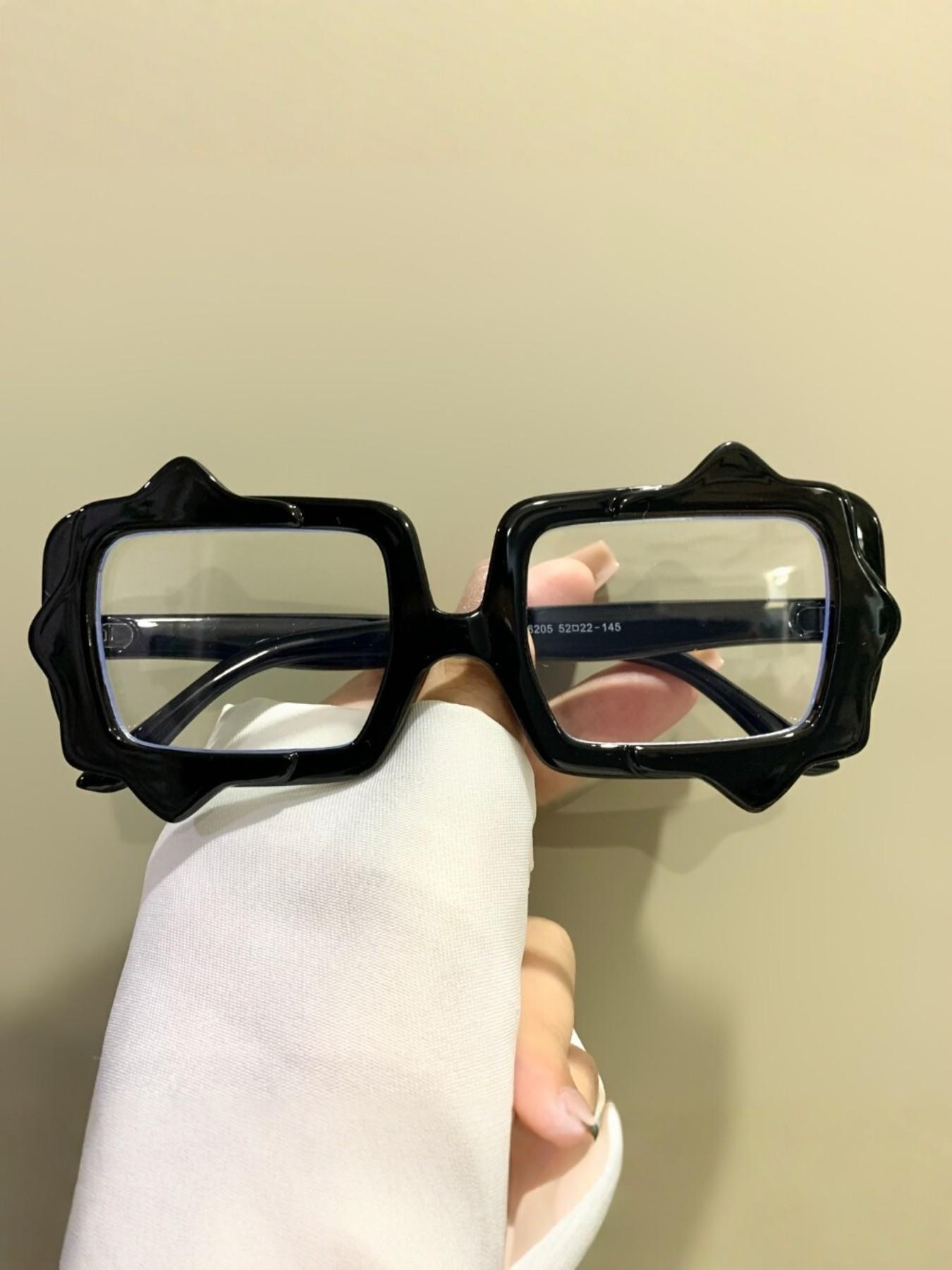 New Frame Glasses, Fashion Rectangular Frames, Unisex Trendy Eyewear, Metal Hinges, PC Lenses, Men and Women, Stylish Eyewear