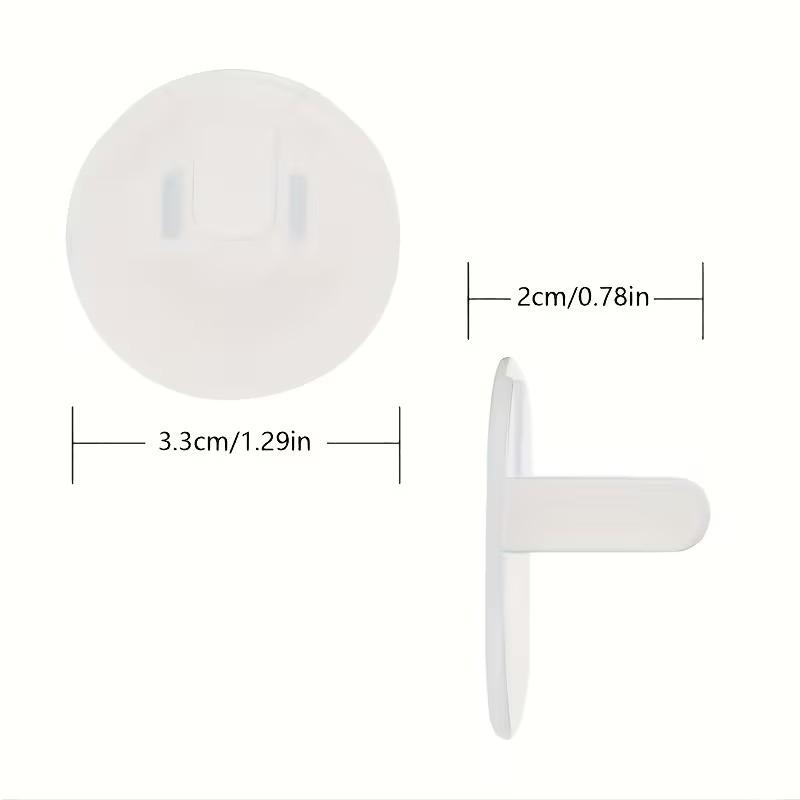 14 Transparent Socket Protector Covers, Ideal for Home and Office, Portable, Multiple and Universal Dustproof Design, Essential Electrical Protection