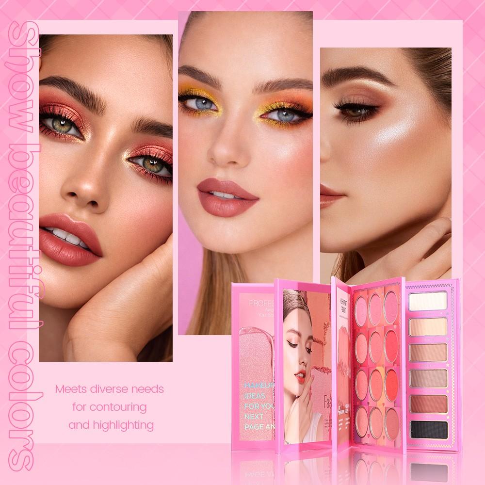 New Girl Eyeshadow Palette, Multi-Color Matte Shimmer, Long-Lasting Easy Application, Professional Face Makeup Luxury Set