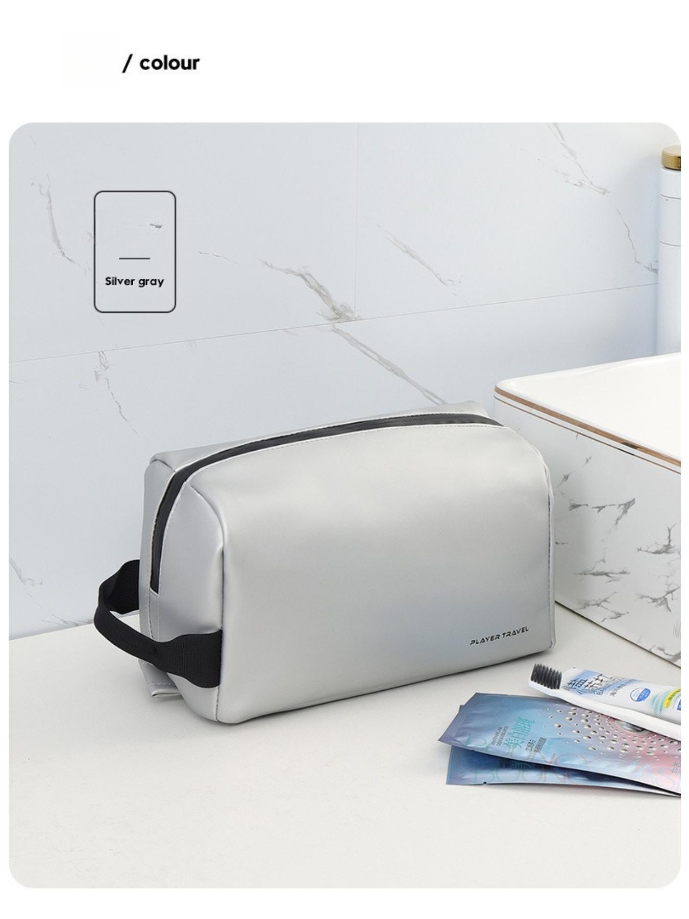 Waterproof toiletry bag for men, portable for business trips, new stylish gym shower bag, women's travel organizer cosmetic bag.