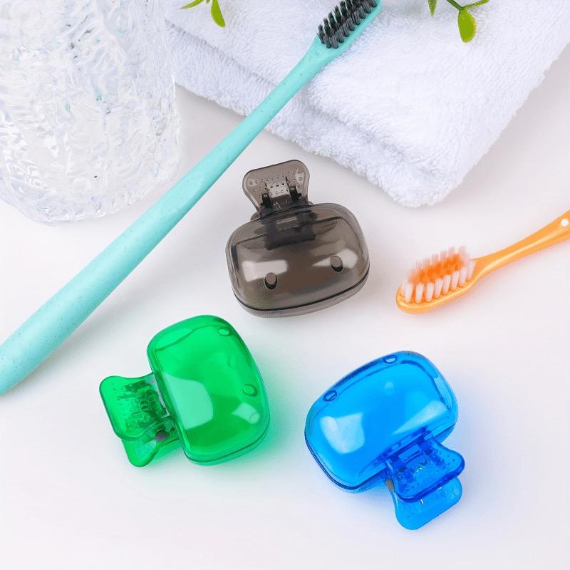 5PCS Travel Toothbrush Protective Clip Portable Plastic Toothbrush Head Cover Storage Case for Travel/Camping