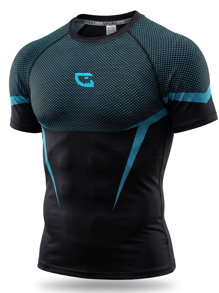 Men's High-Performance Breathable Mesh Sport T-Shirt, Slim-Fit Casual Style, Ideal for Gym, Workouts, Outdoor Activities