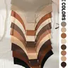 Women's Plain Briefs, Low Waist Underwear, Seamless Scallop Triangle Panties, Soft Comfortable, Slim-Fitting, All Seasons, Multiple Colors, 5/6/7/10/21 Pcs Set