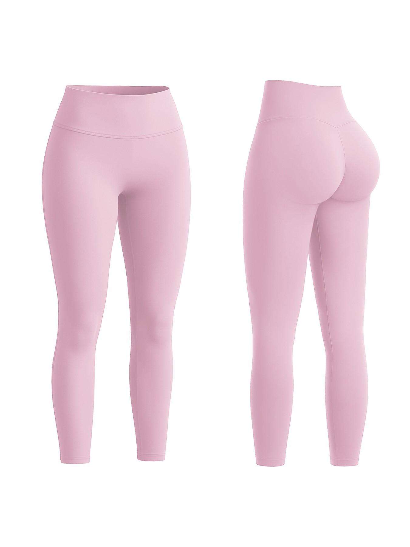 Women's High Waisted Sports Leggings, Solid Color Skinny Pants, High Stretch Yoga Leggings, Ladies Sportswear for Indoor Outdoor Wear, Yoga Pants Women