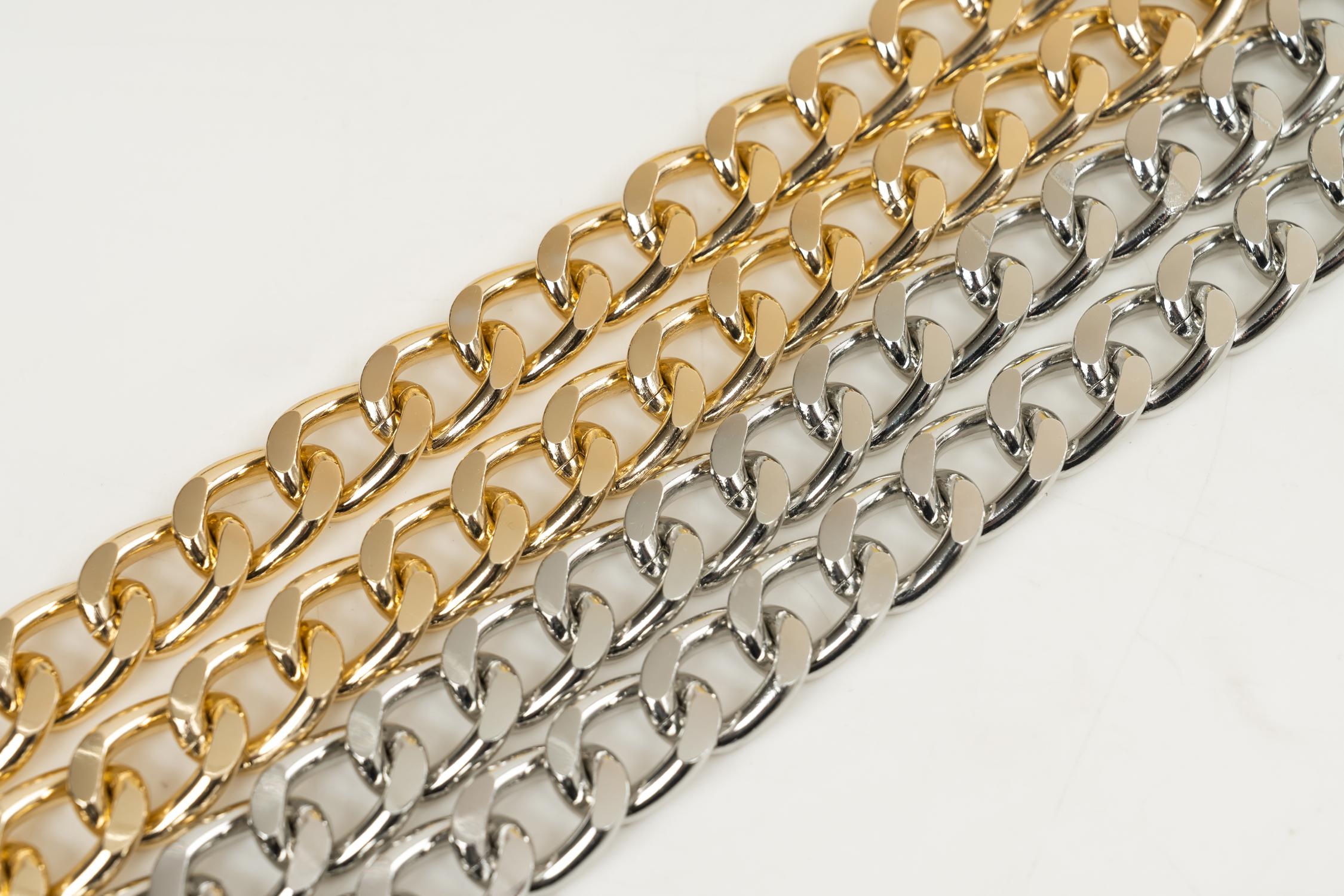 2026 Versatile Gold Aluminum Chain, Works as a Trendy Bag Charm AND a Fashionable Waist Chain, Ideal for Casual & Streetwear Looks