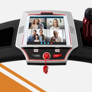 LIVIVOX 3.5HP Portable Folding Treadmill with Incline 330LBS Weight Capacity，8.5MPH, LED Display Easy Foldable Home Gym Machine for Apartments & Home Use Walking Pad Jogging Equipment， home gym equipment,10% incline walking pad treadmill