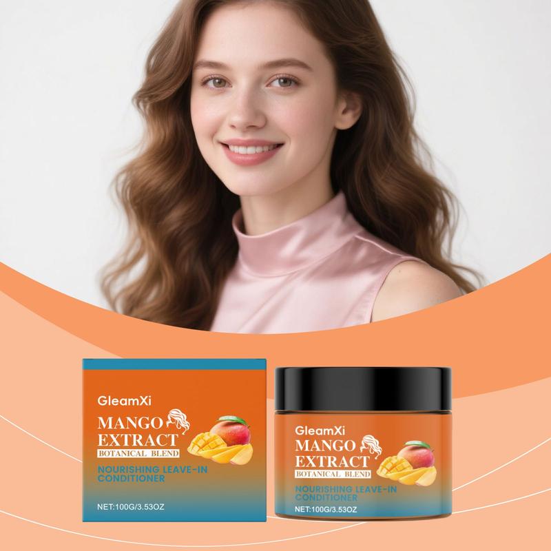 Gleamxi Mango Leave-In Conditioner for Smooth and Hydrated Hair, No Rinse Hydrating Scalp Treatment for Easy Hair Care Gleamxi Mango Leave-In Conditioner for Smooth and Hydrated Hair, No Rinse Hydrating Scalp Treatment for Easy Hair Care