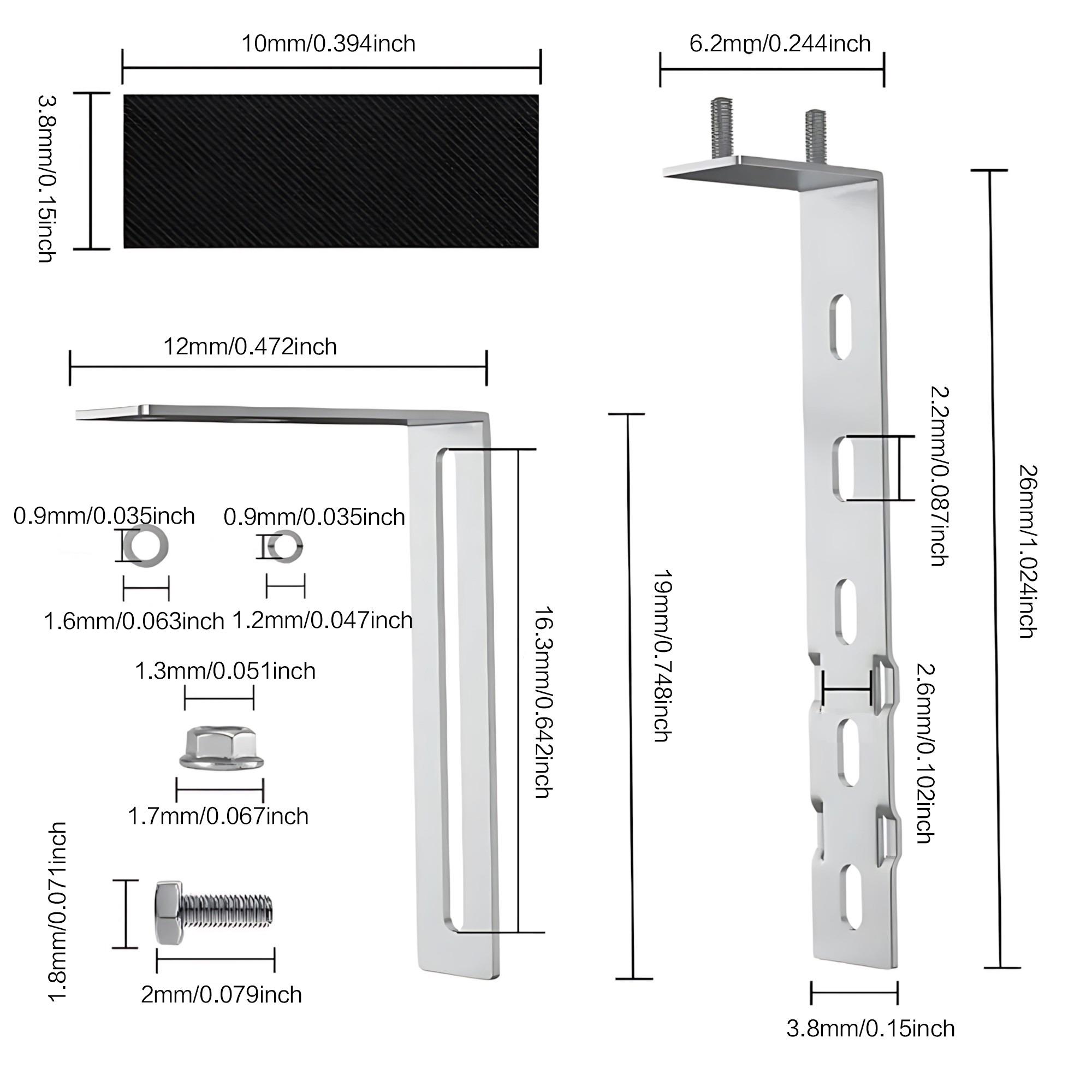Balcony Solar Panel Mounting Bracket Kit, No-Drill Hooks for Square Railings, Rust-Proof & Damage-Free, Easy Installation for Home PV Systems. Efficient & Durable Balcony Solar Mounts.