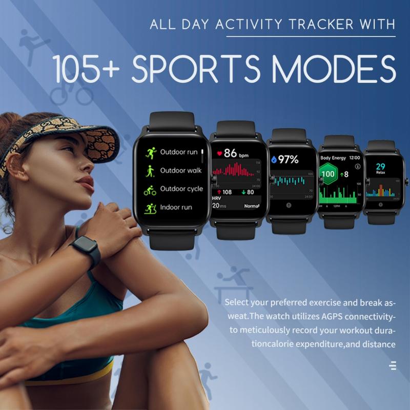 Smartwatch for Women, Alexa Built-in, 1.8" Fitness Tracker, IP68 Waterproof Smartwatch for Android & iPhone with Bluetooth Call (Answer/Make), Heart Rate/SpO2/Sleep Monitor/Pedometer,